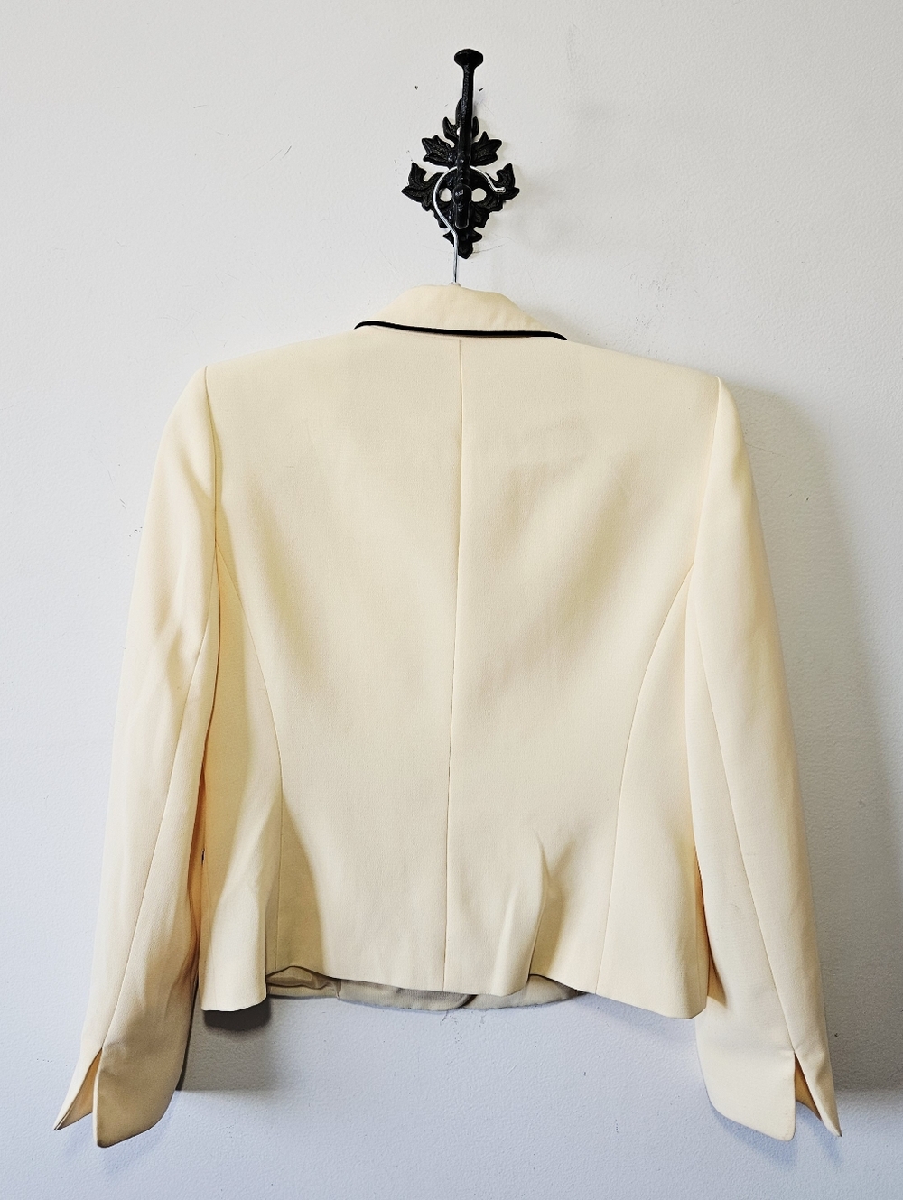 Vintage Y2K Kasper Butter Yellow Blazer Size 2 Petite Jacket Clueless Academia - Picture 3 of 6